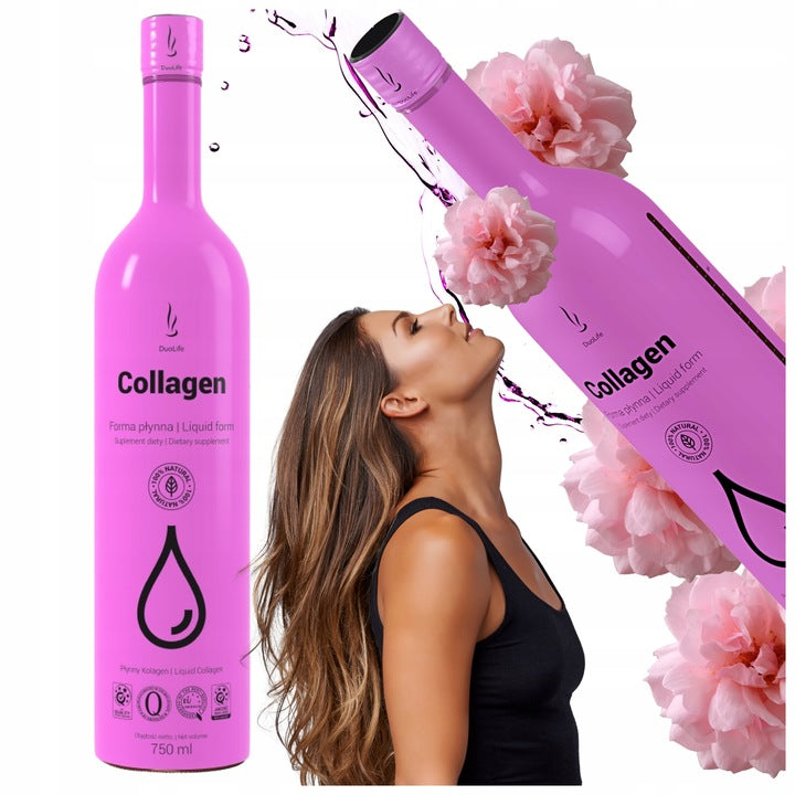 zestaw suplementów duolife 4x750 ml – kolagen + chlorofil + witamina c